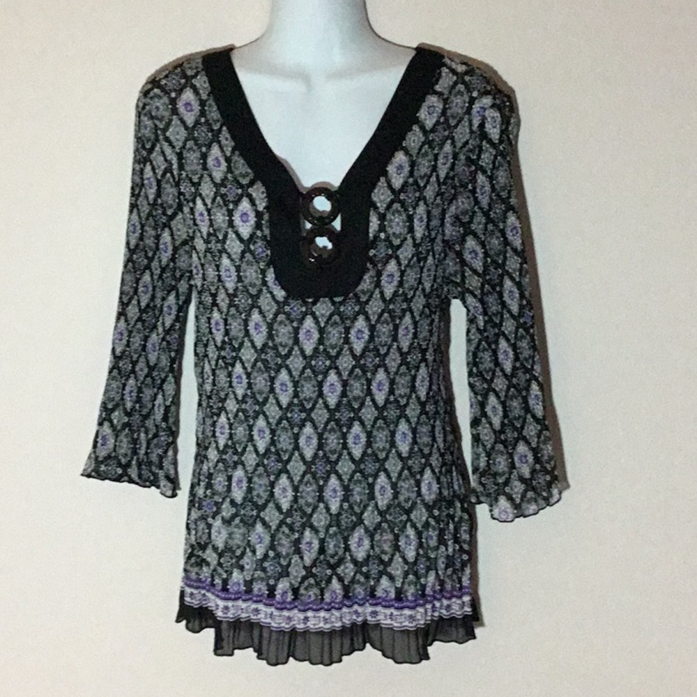 Crepe Pleated Top